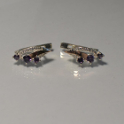 Серьги из серебра с золотом