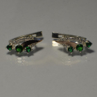 Серьги из серебра с золотом