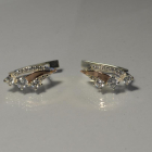 Серьги из серебра с золотом