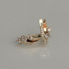 Серьги из серебра с золотом