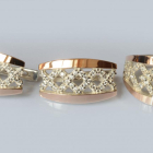 Набір срібло з золотом