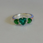 Кольцо серебряное с золотыми накладками (пластинами)