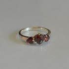 Кольцо серебряное с золотыми накладками (пластинами)