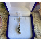 Срібна підвіска з пластинами золота