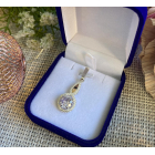 Срібна підвіска з пластинами золота