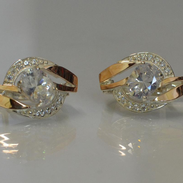 Срібні сережки