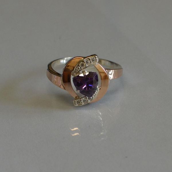 Срібна каьлучка з накладками золота