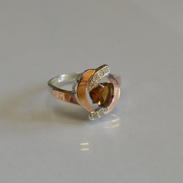 Срібна каьлучка з накладками золота