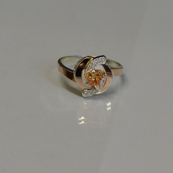 Срібна каьлучка з накладками золота