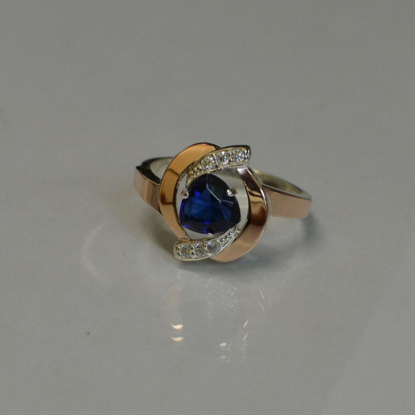 Срібна каьлучка з накладками золота