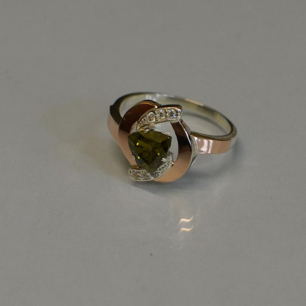 Срібна каьлучка з накладками золота