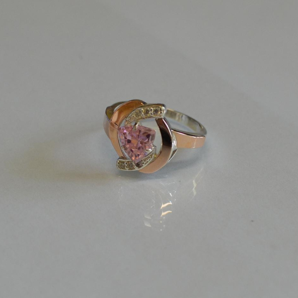 Срібна каьлучка з накладками золота