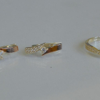 Срібний набір з накладками золота