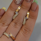 Срібний набір з накладками золота