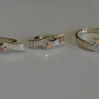 Срібний набір з накладками золота