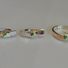 Срібний набір з накладками золота