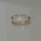 Каблучка із срібла та золота