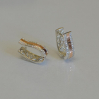 Сережки із срібла та золота