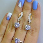 Набір срібний серце в руках