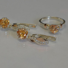 Набір срібний серце в руках