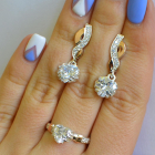 Набір срібний серце в руках