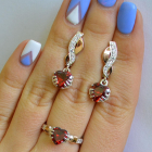 Набір срібний серце в руках