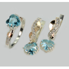 Набір срібний серце в руках