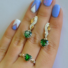 Набір срібний серце в руках