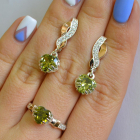 Набір срібний серце в руках