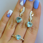 Набір срібний серце в руках