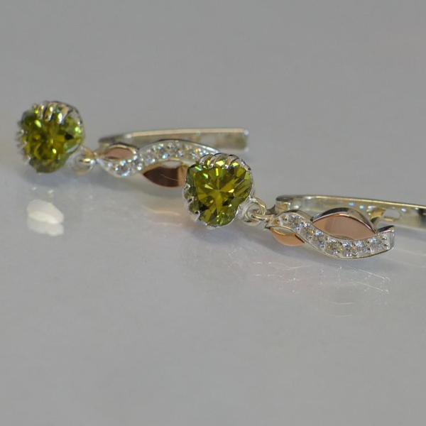 Сережки Сердце в руках