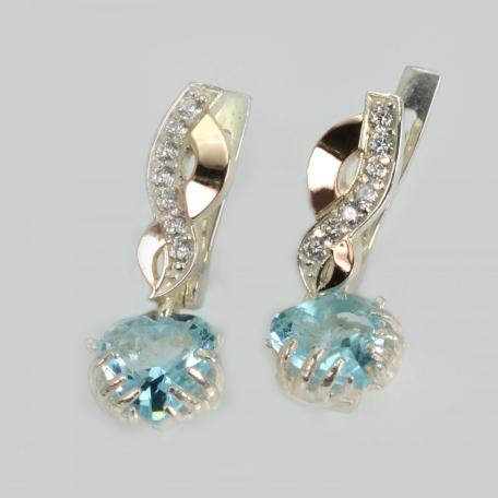 Сережки Сердце в руках