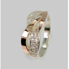 Срібна каблучка з фіанітами