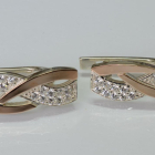 Срібні сережки з фіанітами