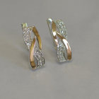 Срібні сережки з фіанітами