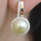 Срібні сережки з жемчугом