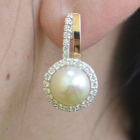 Срібні сережки з жемчугом