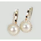 Срібні сережки з жемчугом