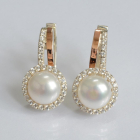 Срібні сережки з жемчугом