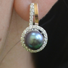 Срібні сережки з жемчугом