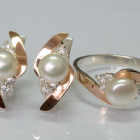 Серебряный гарнитур с жемчугом