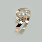 Каблучка срібна з жемчугом