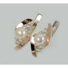 Сережки срібні з жемчугом