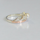 Срібна корона з жемчугом