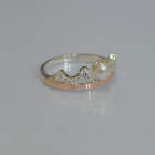 Срібна корона з жемчугом