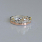 Срібна корона з жемчугом