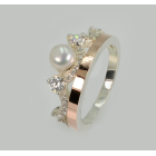 Срібна корона з жемчугом