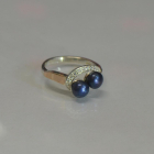 Срібна каблучка з жемчугом