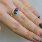 Срібна каблучка з жемчугом