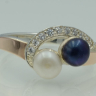 Срібна каблучка з жемчугом